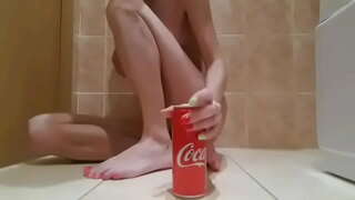 Тар ену өте жеңіл, бөтелке супер кең в анал